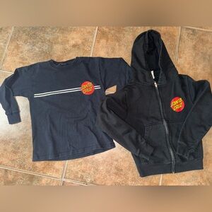 Santa Cruz Black Shirt/ Hoodie